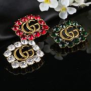 Bagsaaa Gucci GG Crystal Brooch - 1