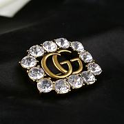 Bagsaaa Gucci GG Crystal Brooch - 2