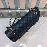 Bagsaaa Chanel Classic Flap Bag Caviar Leather Dark Navy 25cm - 6