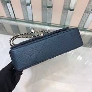 Bagsaaa Chanel Classic Flap Bag Caviar Leather Dark Navy 25cm - 5