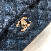 Bagsaaa Chanel Classic Flap Bag Caviar Leather Dark Navy 25cm - 2