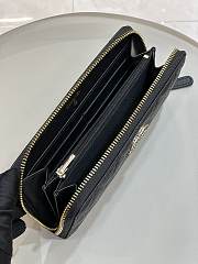 	 Bagsaa Chanel Zippy Wallet Black CC Logo Caviar Leather - 19x3x10cm - 4