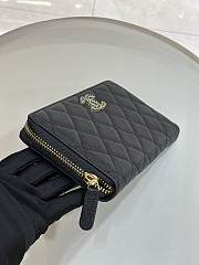 	 Bagsaa Chanel Zippy Wallet Black CC Logo Caviar Leather - 19x3x10cm - 3