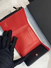 Bagsaaa Chane 19 3 Fold Wallet Black Gold Hardware - 11x10cm - 6