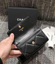 Bagsaaa Chane 19 Flap Wallet Black Gold Hardware - 2