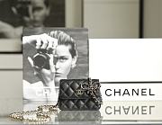 Bagsaaa Chanel Chain Wallet Black Caviar - 13x10x6cm - 1