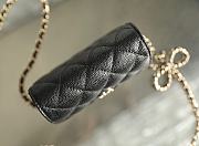 Bagsaaa Chanel Chain Wallet Black Caviar - 13x10x6cm - 3