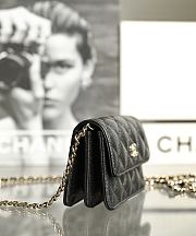 Bagsaaa Chanel Chain Wallet Black Caviar - 13x10x6cm - 2