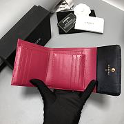 Bagsaaa Chanel Black Wallet With Heart Logo - 11.2×7.5×0.5cm - 4