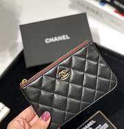 	 Bagsaaa Chanel Coin Purse Lambskin Black Leather - 4