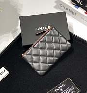 	 Bagsaaa Chanel Coin Purse Lambskin Black Leather - 2