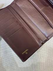 	 Bagsaaa Chanel Flap 3 Fold Wallet Black Lambskin Gold Logo - 18.5/10/2.5cm - 2