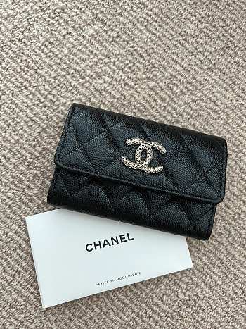 Bagsaaa Chanel Flap Wallet Metal CC Logo