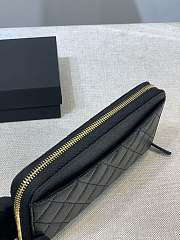 Bagsaaa Chanel Zippy Cavier Wallet Gold Logo - 6