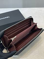 	 Bagsaaa Chanel Zippy Cavier Wallet Silver Logo - 3
