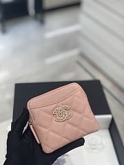Bagsaaa Chanel Coin Purse Pink Quilted Logo - 11x9.5x1.5cm - 1