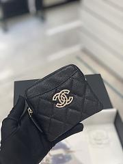 	 Bagsaaa Chanel Coin Purse Black Quilted Logo - 11x9.5x1.5cm - 1