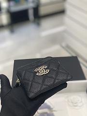 	 Bagsaaa Chanel Coin Purse Black Quilted Logo - 11x9.5x1.5cm - 3