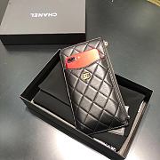 Bagsaaa Chanel Phone Wallet Lambskin Black - 19.5*10.5*0.5 - 1