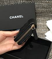 	 Bagsaaa Chanel Chevron Coin Purse Caviar Leather Gold - 7.5×2×11.cm - 4