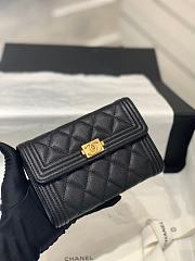 	 Bagsaaa Chanel Leboy Flap Wallet Caviar - 16x11x3.5cm - 3