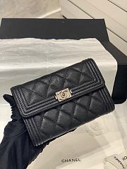 	 Bagsaaa Chanel Leboy Flap Wallet Caviar - 16x11x3.5cm - 2