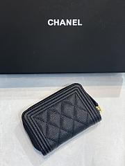 	 Bagsaaa Chanel Leboy Coin Purse Caviar Black Gold Hardware - 2