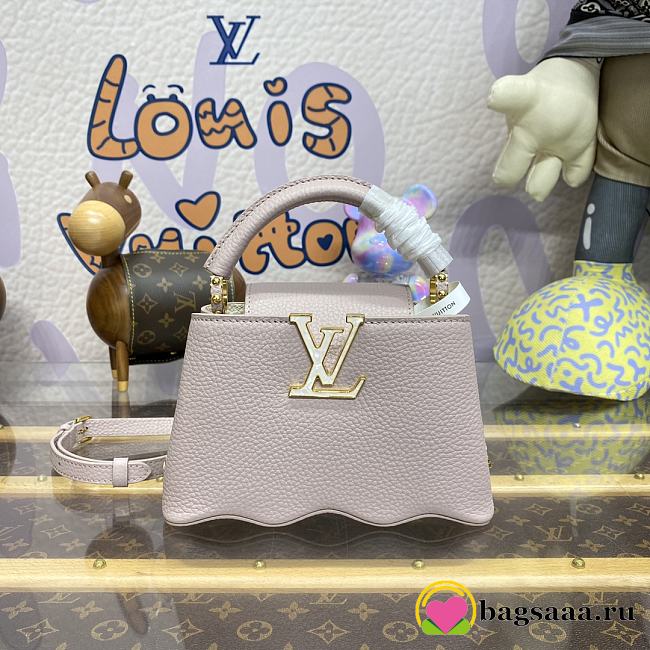 	 Bagsaaa Louis Vuitton Capucines Taurillon Capushell Taupe - 21*14*8cm - 1