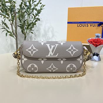 Bagsaaa Louis Vuitton wallet on chain ivy bicolor monogram empreinte leather