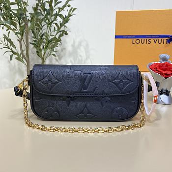 	 Bagsaaa Louis Vuitton wallet on chain ivy blackr monogram empreinte leather