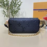 	 Bagsaaa Louis Vuitton wallet on chain ivy blackr monogram empreinte leather - 2