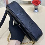 	 Bagsaaa Louis Vuitton wallet on chain ivy blackr monogram empreinte leather - 3