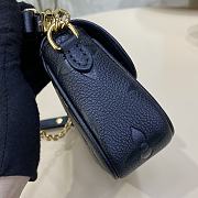	 Bagsaaa Louis Vuitton wallet on chain ivy blackr monogram empreinte leather - 5