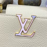 Bagsaaa Louis Vuitton Capucines Taurillon cowhide Quartz white color - 21*14*8cm - 2