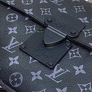 	 Bagsaaa Louis Vuitton Pochette S-Lock Monogram Eclipse Black - 28*22.5*3.5cm - 4