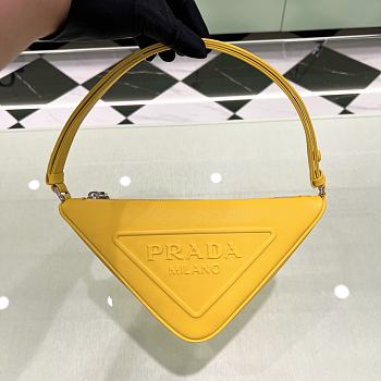 	 Bagsaaa Prada Triangle leather mini-bag yellow