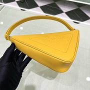 	 Bagsaaa Prada Triangle leather mini-bag yellow - 4