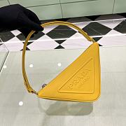 	 Bagsaaa Prada Triangle leather mini-bag yellow - 3