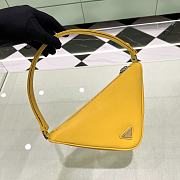 	 Bagsaaa Prada Triangle leather mini-bag yellow - 5