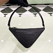 	 Bagsaaa Prada Triangle leather mini-bag black - 1
