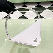 	 Bagsaaa Prada Triangle leather mini-bag white - 6
