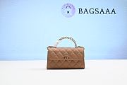 Bagsaaa Chanel Top Handle Brown Bag - 18x10x4.5cm - 1