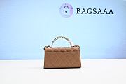 Bagsaaa Chanel Top Handle Brown Bag - 18x10x4.5cm - 3