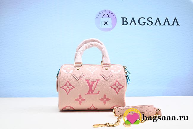 Bagsaaa Speedy Bandoulière 20 Rose - 20.5 x 13.5 x 12 cm - 1