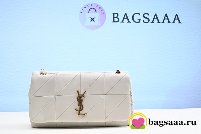 Bagsaaa YSL White Jamie Medium Shoulder Bag -  25 x 15 x 7. 5 cm - 1