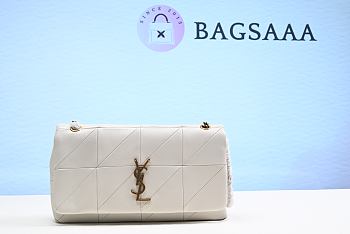 Bagsaaa YSL White Jamie Medium Shoulder Bag -  25 x 15 x 7. 5 cm