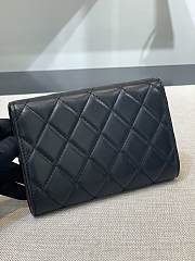 Bagsaaa Chanel Wallet Black Lambskin Silver Hardware - 18 x 11 cm - 3