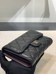 	 Bagsaaa Chanel Wallet Black Lambskin Gold Hardware - 18 x 11 cm - 4