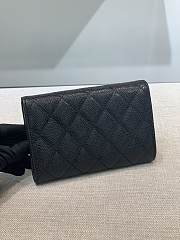 	 Bagsaaa Chanel Wallet Black Caviar Gold Hardware - 18 x 11 cm - 6
