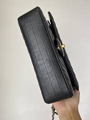 	 Bagsaaa Chanel Chevron Timless Flap Bag Lambskin Leather Black - 25cm - 5